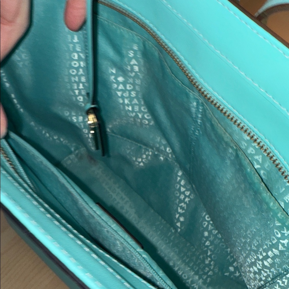 Kate Spade Aqua Blue Tote Bag - Picture 4 of 6